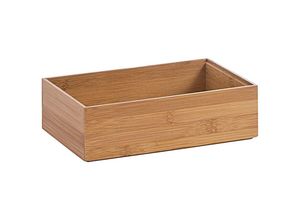 4003368133324 - Bamboo Ordnungsbox stapelbar Ideal zum Aufbewahren und Ordnen von Kleinutensilien in Heim Haushalt und Büro Maße 23 x 15 x 7 cm Bambus