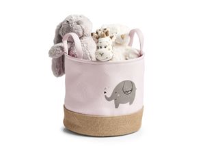 4003368142777 - zeller Aufbewahrungskorb ELEFANT (DH 30x29 cm) DH 30x29 cm rosa Einkaufskorb Korb