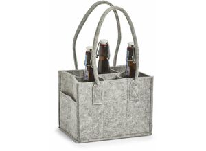 4003368143859 - Filztasche für 6 Flaschen Farbe grau ZELLER - ZELLER