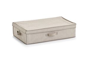 4003368146461 - Aufbewahrungsbox ZELLER PRESENT Stripes Aufbewahrungsboxen Gr Maße(B T H)(615 38 165) beige (natur) Aufbewahrungsbox Ordnungsboxen Aufbewahrungsboxen Vlies