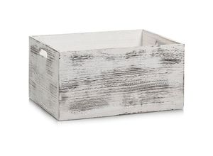 4003368151359 - Aufbewahrungsbox rustic white Holz  40x30x20 cm Zeller