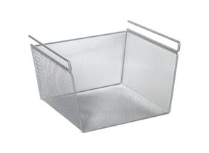 4003368177540 - Einhängekorb ZELLER PRESENT Mesh Aufbewahrungsboxen Gr B H T 425 cm x 19 cm x 26 cm silberfarben Hängeregal Regal Weitere Körbe Aufbewahrungsboxen Breite ca 425 cm