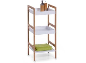 4003368186306 - zeller Standregal BAMBOO (BHT 36x80x33 cm) BHT 36x80x33 cm grau Regal Bücherregal Bücherregal Schuhregal