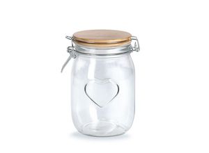 4003368194974 - - Glasbehälter für Lebensmittel heart luftdicht 1000 ml