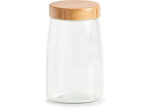 4003368195629 - - Glasbehälter mit luftdichtem Bambusdeckel 1600 ml