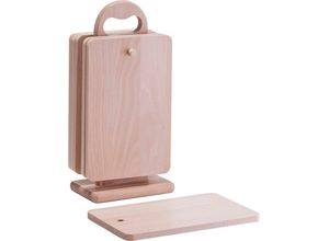 4003368223759 - Schneidebrett ZELLER PRESENT Schneidebretter Gr B H L 9 cm x 31 cm x 15 cm beige (natur) Schneidebretter