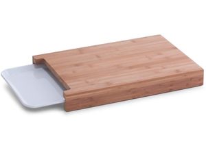 4003368252599 - Schneidebrett ZELLER PRESENT Bamboo Schneidebretter Gr B H L 26 cm x 45 cm x 38 cm braun Schneidebretter