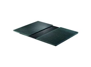 4003368262550 - Schneide- und Abdeckplatte ZELLER PRESENT Granit Herdabdeckplatten grau (anthrazit) Küchenaccessoires mit 6 Elastikfüßen pro Platte