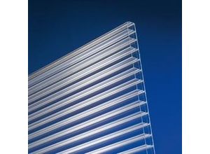 4003412028644 - Polycarbonat-Doppelstegplatte 300 x 98 cm 16 mm klar