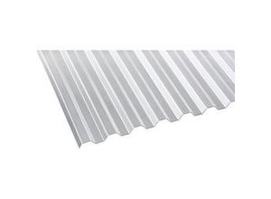 4003412106236 - Polycarbonat-Wellplatte Trapez 76 18 700 x 95 cm 14 mm klar