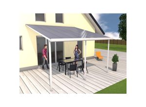 4003412111681 - Terrassenüberdachung 426x406cm weiß weiß 426 x 406 cm 4003412111681 - Terrassenüberdachung 426x406cm weiß weiß 426 x 406 cm