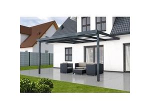 4003412127460 - Premium Terrassendach 4102 x 4060 mm anthrazit PC klar 16 mm