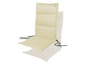 4003440229839 - Stuhlkissen APELT 3973 Dekokissen_Sitzkissen_Kissenhüllen Gr B L 50 cm x 120 cm 1 St beige (beige weiß kreise) Stuhlkissen