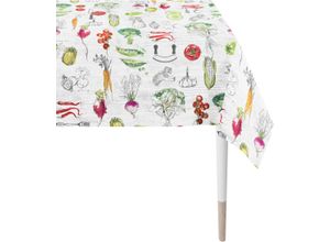 4003440245495 - Tischdecke APELT 3977 SUMMERTIME Sommerdeko Sommer Tischdecken Gr B L 150 cm x 250 cm 1 St rechteckig bunt (weiß bunt) Tischdecken Digitaldruck