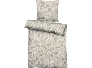 4003440256743 - Bettwäsche APELT Lela Gr B L 155 cm x 220 cm (1 St) B L 80 cm x 80 cm (1 St) Mako-Satin grau (taupe) Bettwäsche 155x220 cm Eleganter Damastklassiker für die stilvoll- romantische Einrichtung