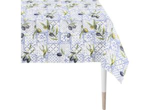 4003440273702 - Tischdecke APELT 6523 SUMMERTIME Sommerdeko Sommer Tischdecken Gr B L 150 cm x 250 cm 1 St rechteckig blau Tischdecken Digitaldruck