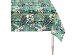 4003440287099 - Tischdecke APELT 6852 SUMMERTIME Sommerdeko Sommer Tischdecken Gr B L 150 cm x 250 cm 1 St rechteckig bunt (grün bunt) Tischdecken mit tropischem Motiv Digitaldruck