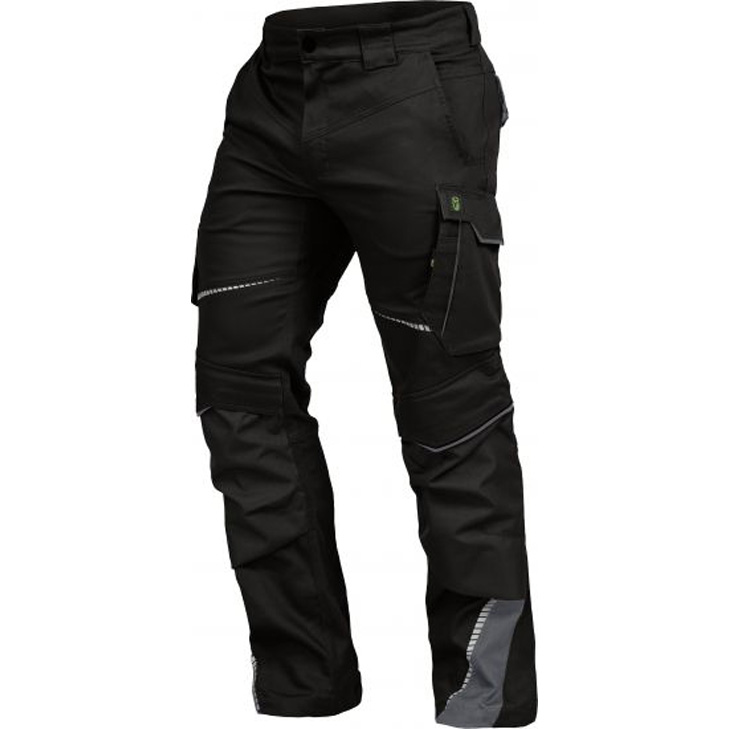 4003457365629 - Bundhose Herren Flex-Line FLEXH25 Gr 54 schwarz grau - schwarz grau - Leibwächter