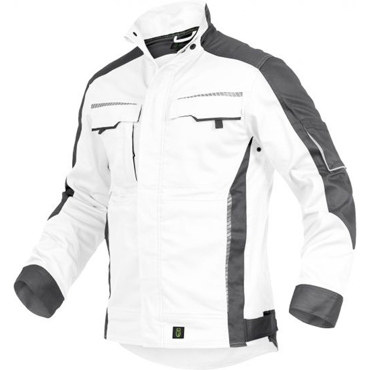 4003457368422 - Trizeratop - Arbeitsjacke Jacke weiß grau Größe s - weiss