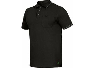 4003457370692 - Polo-Shirt FLEXU05S Gr S schwarz - schwarz