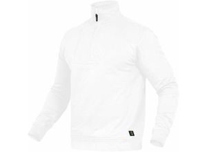 4003457372382 - Arbeitspullover Sweatshirt ZipSweat-Shirt weiß Größe M - weiss