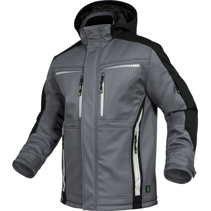 4003457372450 - Trizeratop - Arbeitsjacke Winter-Softshell grau schwarz Größe xs - grau