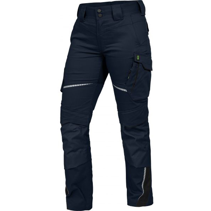 4003457373440 - Trizeratop - Arbeitshose Damen Bundhose marine schwarz Größe 46 - blau