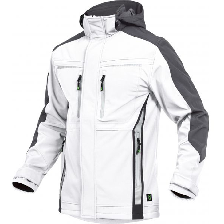 4003457375116 - Sommer-Softshelljacke Herren flexs Gr 3XL weiß grau - weiß grau - Leibwächter 4003457375116 - Sommer-Softshelljacke Herren flexs Gr 3XL weiß grau - weiß grau - Leibwächter
