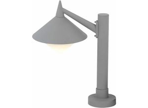 4003474298412 - Wofi - Außen Steh Stand Lampe Garten Sockel Weg alu Säulen Strahler Leuchte grau 379401500500