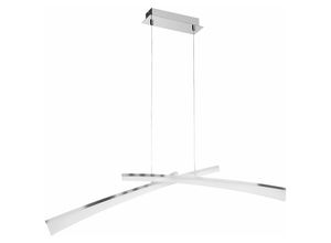 4003474315843 - Wofi - led Hängeleuchte Esstisch Pendelleuchte silber Modern Esstischlampe hängend led Modern 2x 125W 2x 900 lm warmweiß LxH 120x150 cm