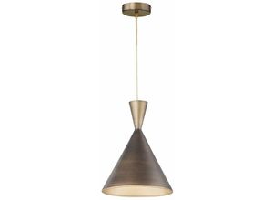 4003474347356 - Wofi - Hängeleuchte Pendellampe Deckenlampe braun Wohnzimmer Hängelampe in runder Form Metall DxH 25x150 cm 623301238250