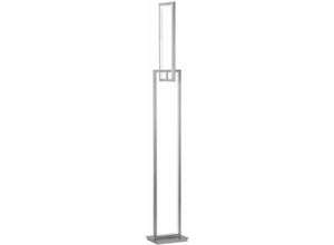 4003474356105 - Wofi - Standleuchte Stehlampe Esszimmerlampe Designleuchte mit Fußdimmer Metall silber led 37W 3500lm 3000K LxBxH 22x18x146 cm 313302649000