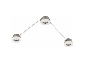 4003474378503 - Wofi - led Deckenlampe Spot dimmbar Deckenleuchte Wandleuchte 3 flammig individuelle Befestigung Metall 3x 7W 550Lm warmweiß l 150 cm 10184