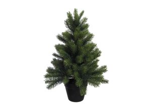 4003529080221 - Künstlicher Weihnachtsbaum CREATIV DECO Weihnachtsdeko aussen künstlicher Christbaum Tannenbaum Weihnachtsbäume Gr Höhe 90 cm grün Weihnachtsbaum Weihnachtsdekoration Kunstweihnachtsbäume Künstliche Weihnachtsbäume mit schwarzem Kunststoff-Topf