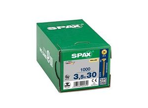 4003530004810 - Spax - Senkmultikopf Kreuzschlitz Z2 Vollgewinde Yellox 1000St 35x30