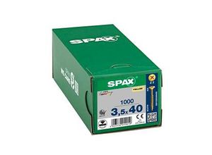 4003530004834 - SPAX® Universalschrauben Z2 Senkkopf YELLOX 40mm x 35 mm 1000 St