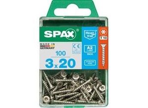 4003530008405 - Spax Universalschrauben 30 x 20 mm TX 10 Senkkopf - 100 Stk