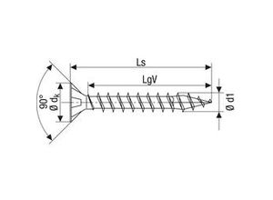 4003530021541 - Universalschrauben 50 x 60 mm pz 2 - 75 Stk Holzschrauben - Spax