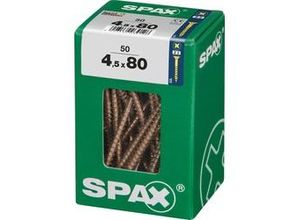 4003530039126 - Spax - Universalschrauben 45 x 80 mm pz 2 - 50 Stk Holzschrauben