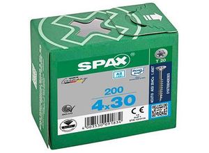 4003530091834 - 880919299040030 Schraube r 88091 Senkkopf t-star tg 4 x 30 18-T20 a 2 - Spax