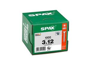 4003530105999 - SPAX® Universalschrauben T10 Senkkopf WIROX 12mm x 3 mm 1000 St