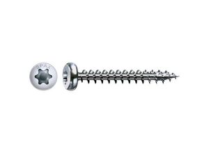 4003530113888 - Universalschraube 4 x 35 mm 1000 Stück Vollgewinde Halbrundkopf T-STAR plus T20 4CUT WIROX - 0201010400355