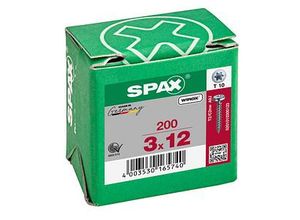 4003530165740 - SPAX® Universalschrauben T10 Halbrundkopf WIROX 12mm x 3 mm 200 St