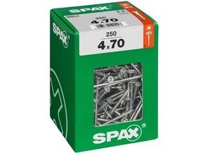 4003530190247 - Spax - Universalschraube 4 x 70 mm 250 Stück Teilgewinde Senkkopf t-star plus T20 4CUT wirox - 4191010400706