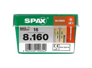 4003530190322 - Spax Holzbauschrauben 80 x 160 mm TX 40 - 16 Stk