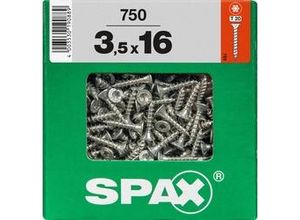 4003530190889 - Spax - Universalschraube 35 x 16 mm 750 Stück Vollgewinde Senkkopf t-star plus T20 4CUT wirox - 4191010350166