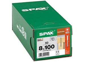 4003530244100 - SPAX® Holzbauschrauben T40 Senkkopf WIROX 100mm x 8 mm 50 St