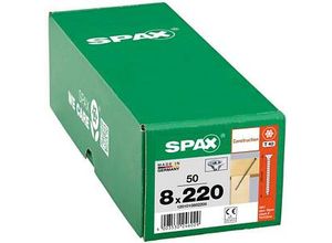 4003530246029 - Spax - Holzbauschraube 80 x 220 mm 50 Stück Vollgewinde Senkkopf t-star plus T40 CUT-Spitze wirox - 1201010802205