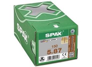 4003530253447 - Spax - Universalschraube Tellerkopf Teilgewinde 5 x 87 mm 150 Stück t-star plus T20 4CUT wirox - 0251010500875