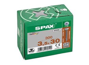 4003530258114 - Spax - Rückwandkopf Ohne Linse T-Star Plus T20 Vollgewinde 4Cut Wirox 300St 35x30